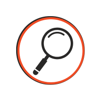 magnifying glass icon meant to explain we look over things in detail when we do a site walk